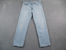 Levis Jeans Mens 34x30 Blue Light Wash 505 Orange Tab Denim Vintage 90s
