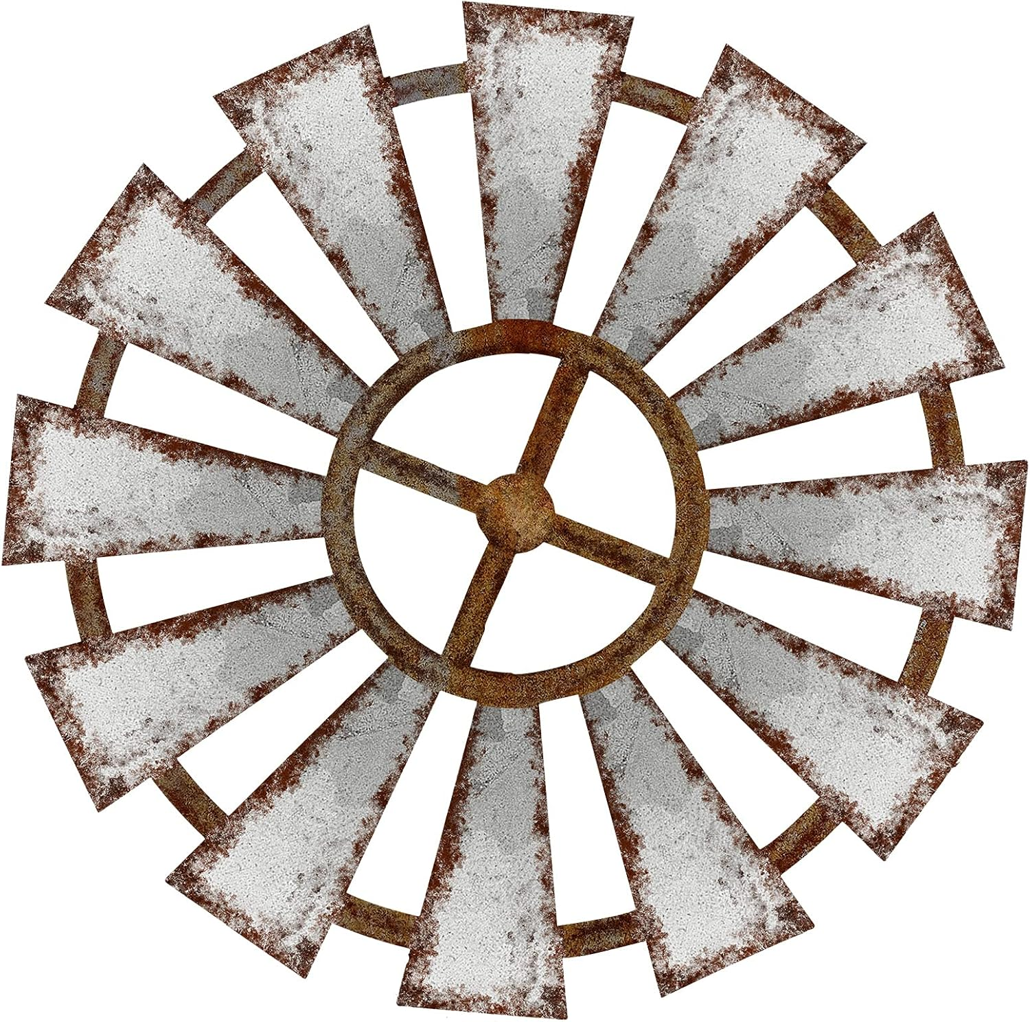 Rustic Wooden Windmill Wall Art for Farmhouse Living Room Decor