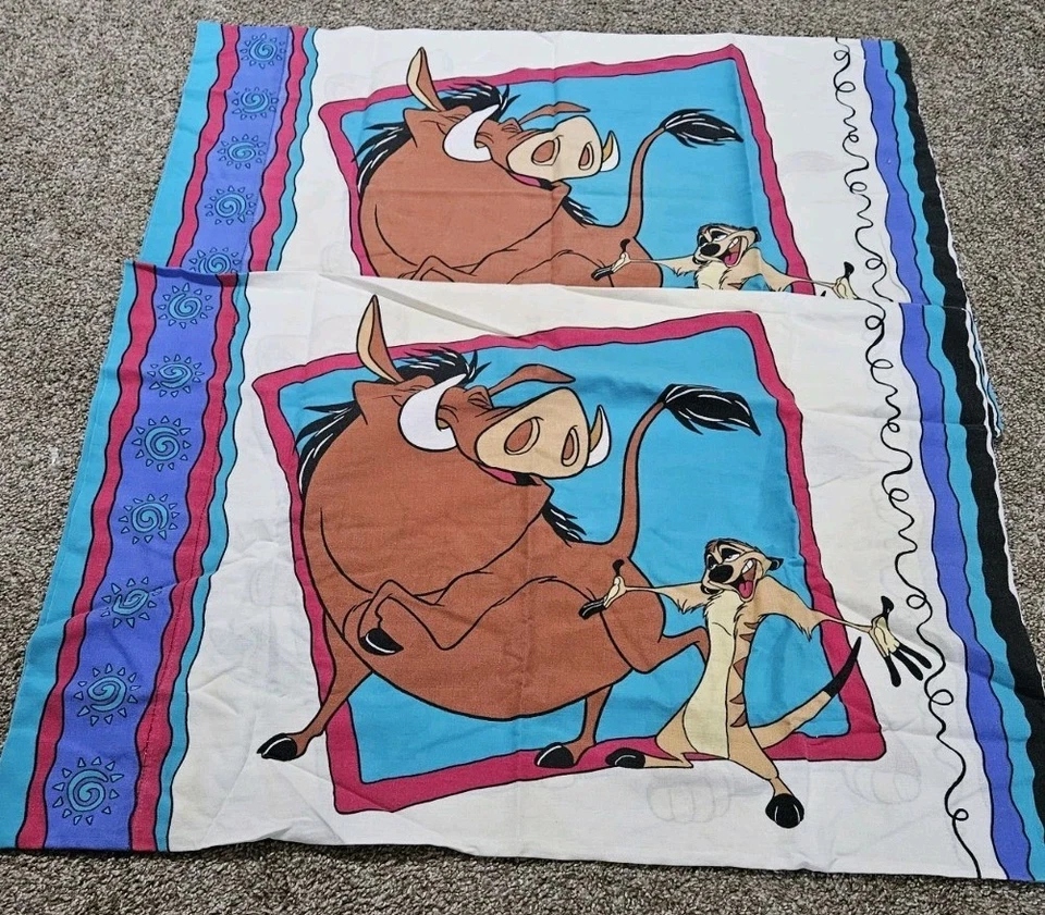 Sábana bajera y 2 fundas de almohada Disney El Rey León de colección años 90 Foto 4 de 4