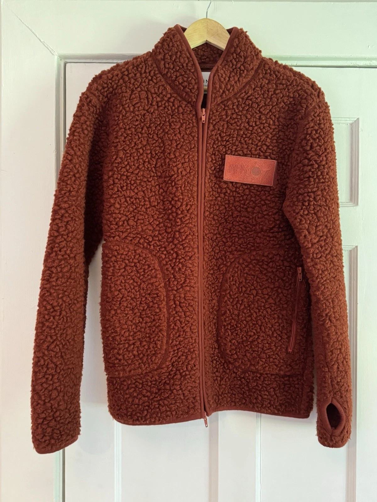NN07 Men’s Rust Mort Fleece Jacket - Size Small (see description) image 1