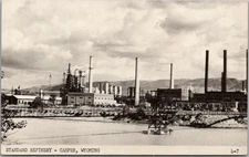 Vintage 1940s CASPER, Wyoming Postcard "STANDARD OIL REFINERY" - Unused