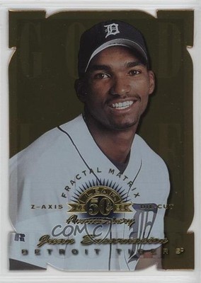 1998 Leaf Fractal Matrix Die-Cut /100 Juan Encarnacion (Gold Z-Axis) #185 0q3