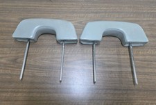 (Pair) 1988-1994 Silverado Sierra C/K Extended Cab Gray Vinyl Headrests OEM