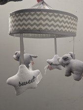 Wendy Bellissimo Baby Crib Mobile - elephant and stars