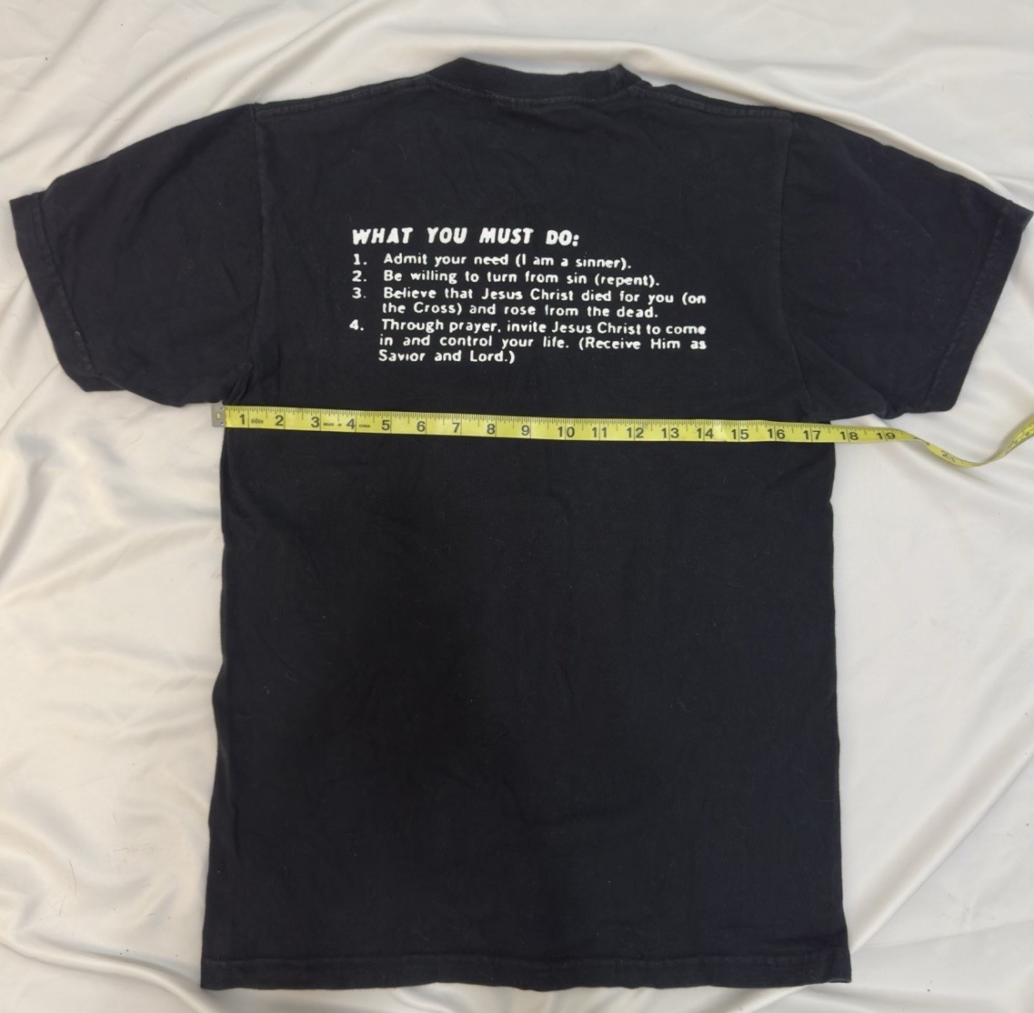 Supreme Living Jesus Graphic Print Black Short Sleeve Men's T