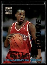 1996 Topps Stadium Club Allen Iverson #R1 Rookie Card RC. rookie card picture