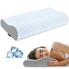 Cervical Neck Pillow for Pain Relief, Contour Memory Foam Pillows for Sleepi...