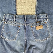 Vtg 90’s Wrangler Jeans 33x33 Made In USA 100% Cotton 501903 Straight Leg Mens