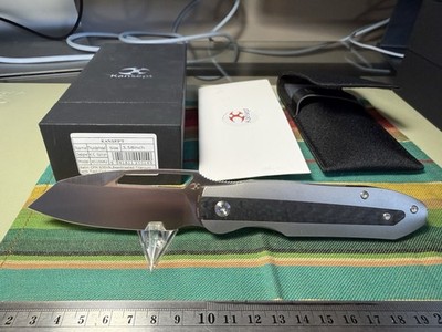 Kansept Knives Thunderhead Titanium & Carbon Fiber Folding S35VN Knife 1106A2