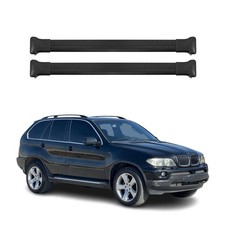 Dachträger Gepäckträger für BMW X5 E53 1999-2006 Relingträger Alu Schwarz 2x