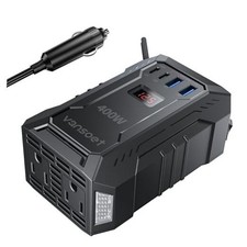 400W Car Power Inverter DC 12V to 110V AC Inverter with PD 30W/15W 400W-PD30BK