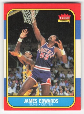 James Edwards 1986-87 Fleer #29 Phoenix Suns Ex-Mt
