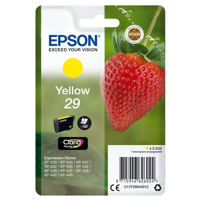 Genuine Epson 29 Yellow Ink Cartridge C13T29844012 - Image 10