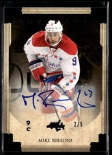 2013-14 UD Artifacts Black Auto 2/5 Mike Ribeiro Auto #67