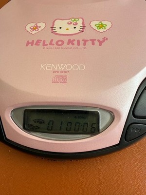 KENWOOD DPC-391KT Portable CD Player Hello Kitty '98 release Used