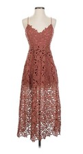 ASTR the Label Women's Lace Dress Small Pink