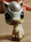 Authentic LPS Littlest Pet Shop # 338 White Brown Horse Green Eyes  — photo 10