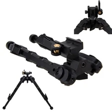 V9 Adjustable Rifle Bipod 7-9" Aluminum QD Picatinny Mount Hunting 360 Swivel