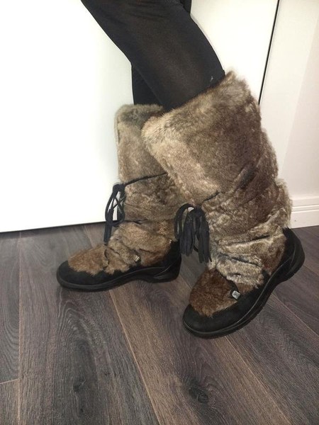 Women Bally Boots Grey Suede 36
