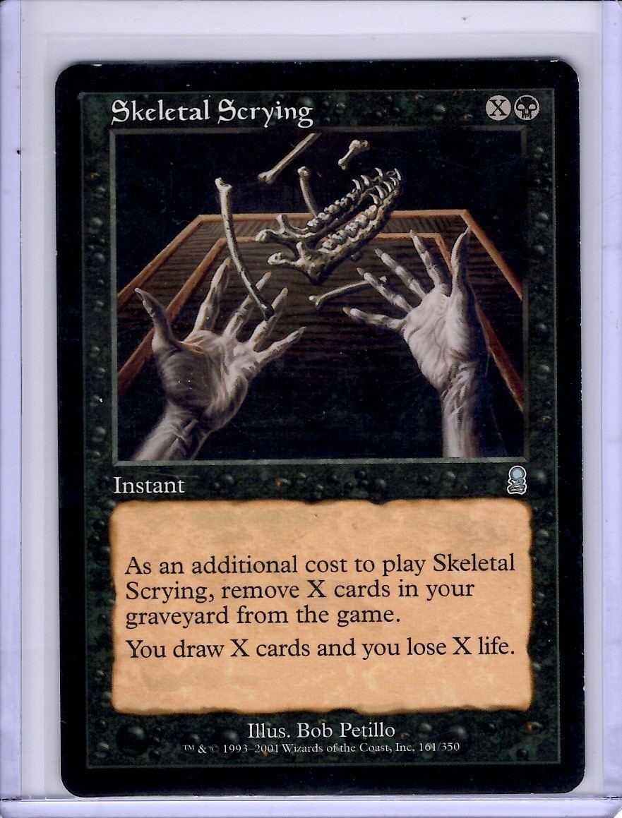 Skeletal Scrying #161 Uncommon Odyssey Regular MTG LP