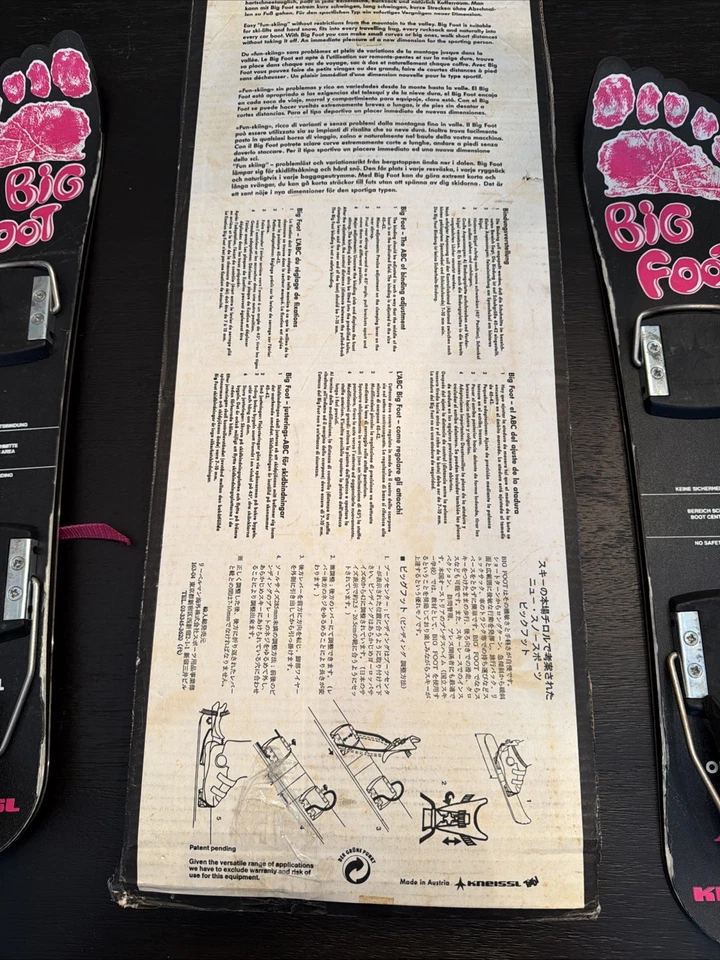 Mini esquís Kneissl Big Foot cortos esquí hojas de nieve estilo libre usados en caja Foto 4 de 4