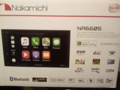Nakamichi NA6605 6.8'' Double-Din In-Dash Multi-Media Receiver Bluetooth DVD+RW