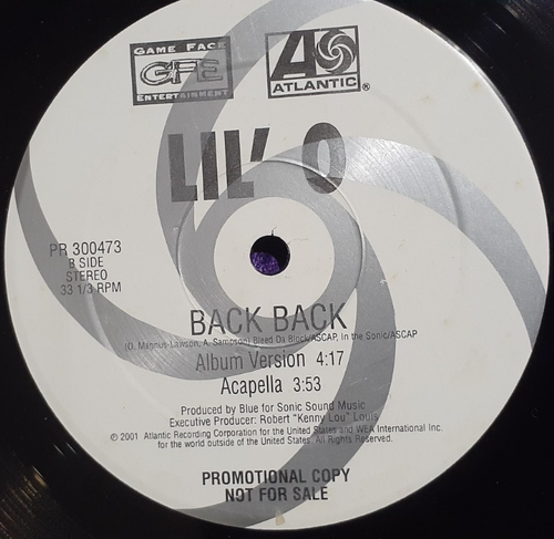 Lil'O Back Back Vinyl Record Single - Picture 4 of 5