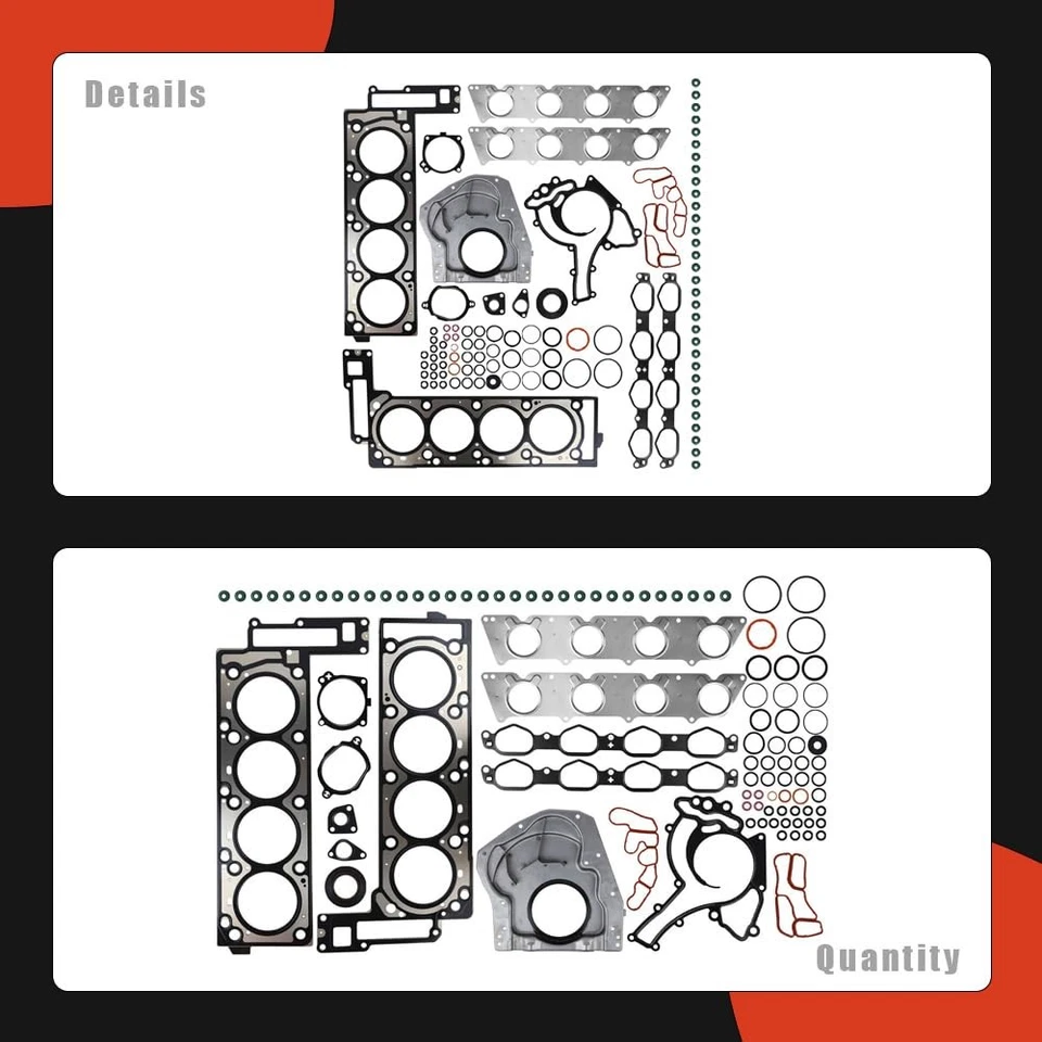 Kit de juntas de culata de calidad genuina A2730161420 para Mercedes-Benz CL550 2007-2011 Foto 2 de 4