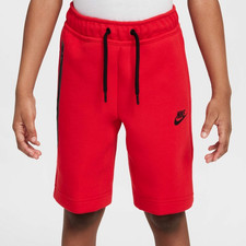 NIKE TECH FLEECE BOYS RED SHORTS SIZE M BRAND NEW W/TAGS FD3289-671