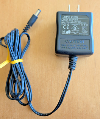 Ching Chen WDE-101CDC AC Power Adapter 12V DC 0.08A Center Positive