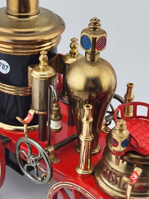 THE MISSISSIPPI 1869 RED STEAM ENGINE FIRE WAGON RADIO WACO JAPAN