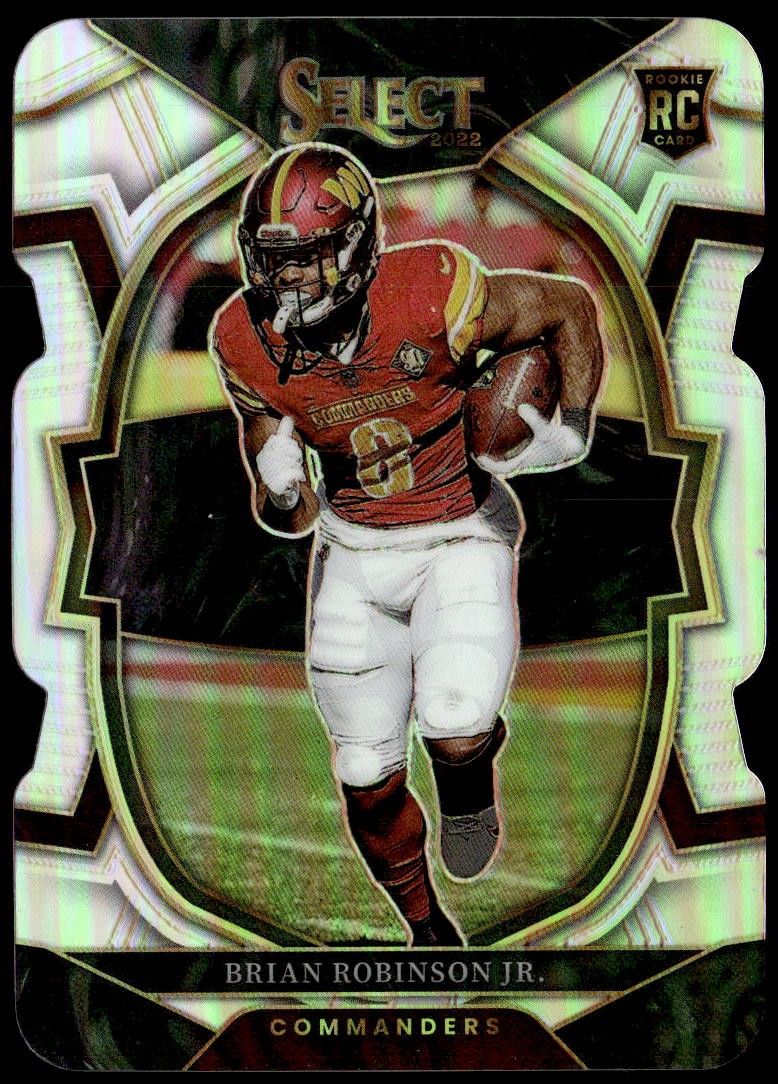 2022 Panini Select #78 Brian Robinson Jr. Silver Prizm Die Cut Rookie E1