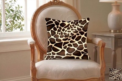 Giraffe Print  Throw Pillow Covers Set Of 2 14'',16'',18'',20'',26'',Lumbar