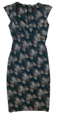 White House Black Market Geo Print Dress Work Career $169 Size 0 XS