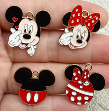Lot Cartoon Mickey Minnie Charm Pendant DIY Bracelet Earring Jewelry Making