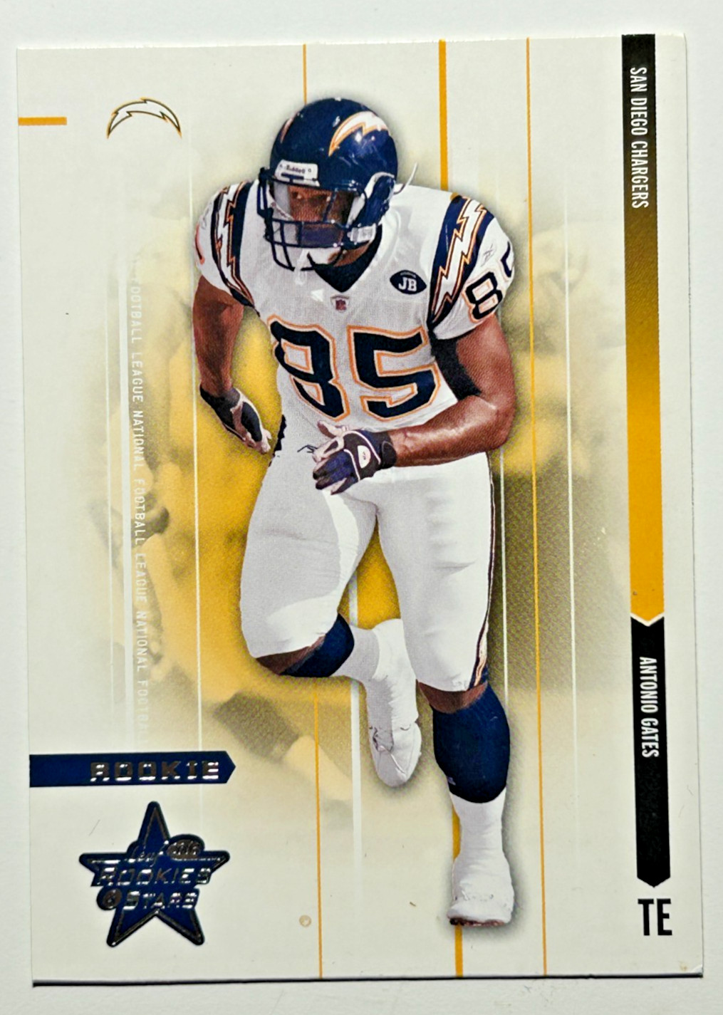 Antonio Gates RC Leaf Rookies/Stars 2003 True Rookie Card R&S Chargers #132 READ