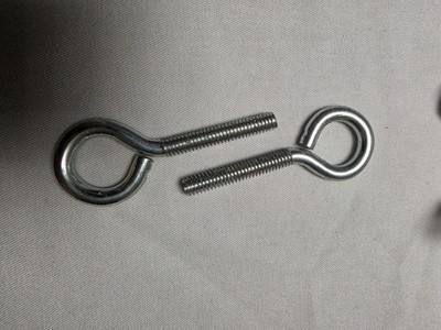 50 pcs  5/16-18 x 3-1/4 Eye Bolts Zinc Plated Closed Eye Heavy Duty