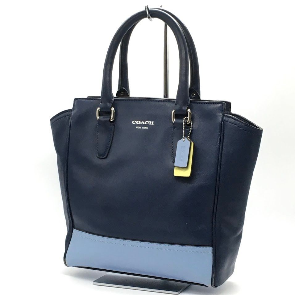 Kurayoshi COACH 2-Way Tote & Shoulder Bag in Blue 122
