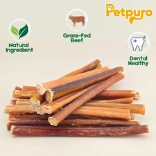 6 inch Bully Sticks for Dogs USA Made Long-Lasting Natural Beef Dog Chews Treats