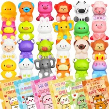 24PCS Valentines Day Gifts for Kids Slow Jumbo 4-5 inches , Multicolor