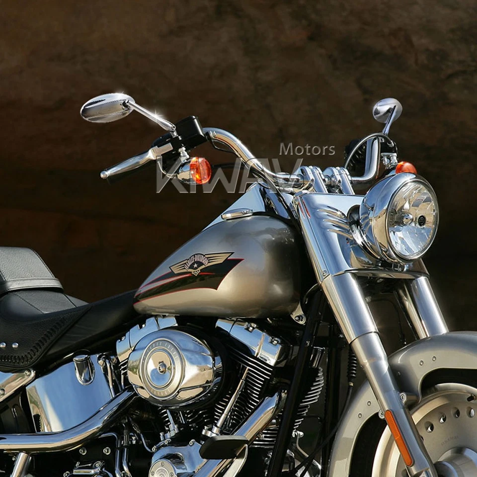 rétroviseurs ULTRA chromé oval CNC aluminum pour Victory Vegas Jackpot 8-ball - Photo 2/4