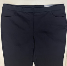 Alfred Dunner Black Allure Pant Classics Modern Fit Stretch Pants 22W Medium NEW