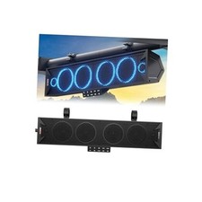 25 Inch UTV Sound Bar, 6-Speaker Bluetooth ATV Sound Bar with RGB Lights,