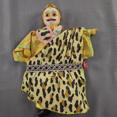 Vintage chinesische Folklore Reise in den Westen Handpuppe Affenkönig 10 Zoll LESEN 