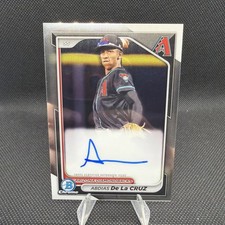 2024 Bowman Chrome ABDIAS DE LA CRUZ #CPA-ADL Prospects Base AUTO Diamondbacks
