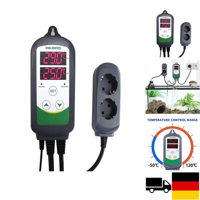 Inkbird ITC-308 Digitaler Temperaturregler mit fühler, Heizen Kühlen