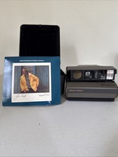Vintage Polaroid Spectra System Instant Film Camera w/Case and Manual Untested 