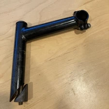 Quill Stem  1" Threaded 25.4mm 2 bolt Clamp 125mm long black VINTAGE Gary Fisher