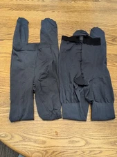 SPANX Size D Set of   Dark Grey Closed Toe Shaper Tights NWOT Free Ship