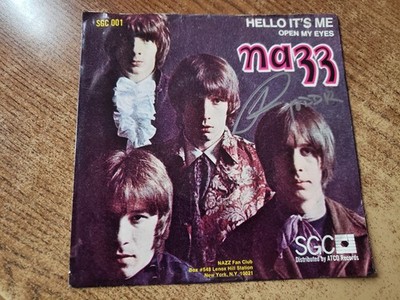 G'TEED todd rundgren hand signed 1960s vg+ Nazz Open; see notes! 45 BECKETT LOA
